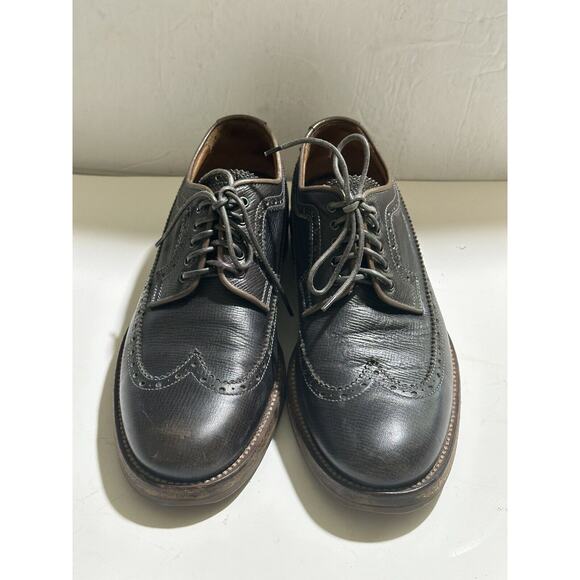 Aquatalia‎ Mens Leather Dress Shoes Black Laced Size 8 Waterproof Made in Italy main image 4